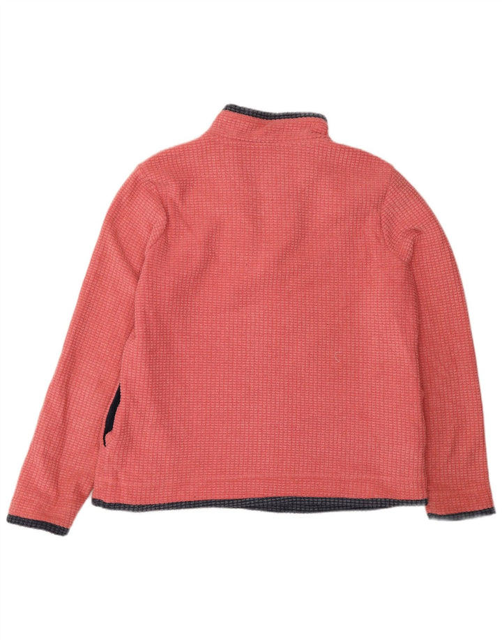 Weird Fish Damen-Fleecepullover mit Reißverschluss am Hals, UK 16, Größe L, rosa, Polyester