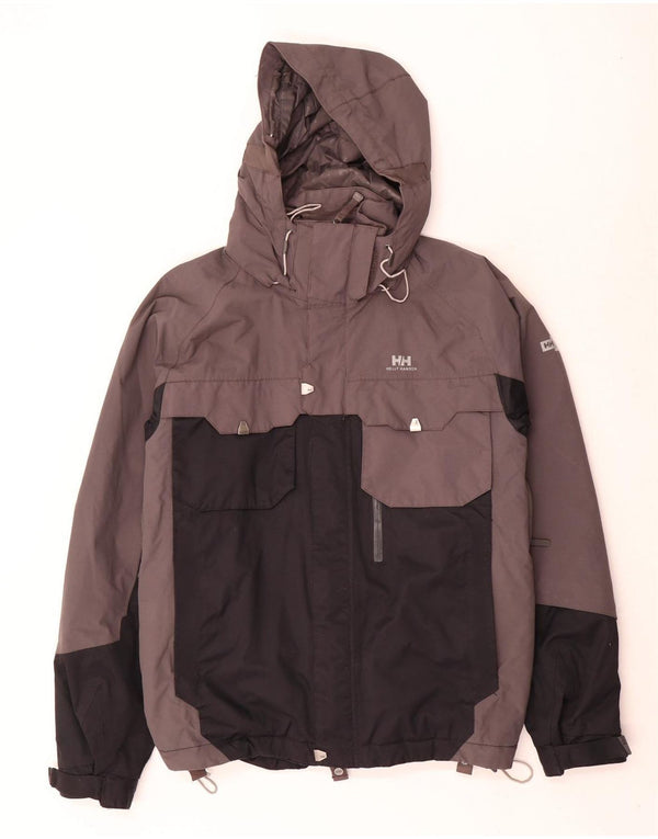 Helly Hansen Herren-Skijacke mit Kapuze, UK 36, Small, Grau, Colourblock-Polyamid