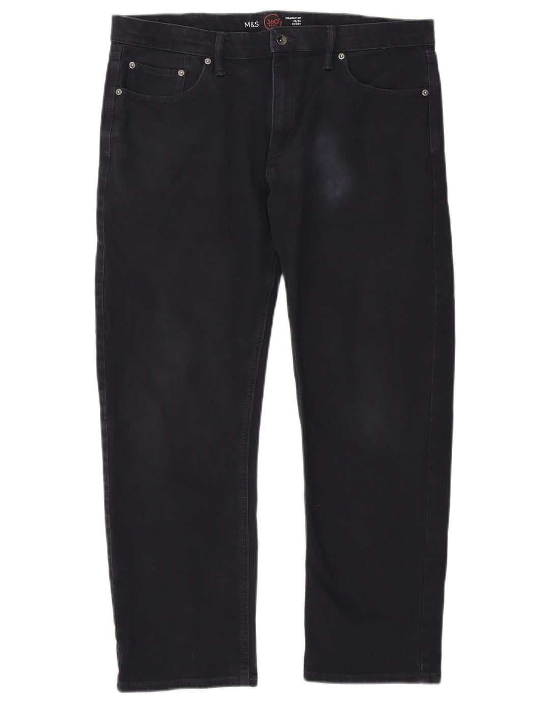 Marks & Spencer Herren Straight Jeans W36 L29 Marineblau Baumwolle