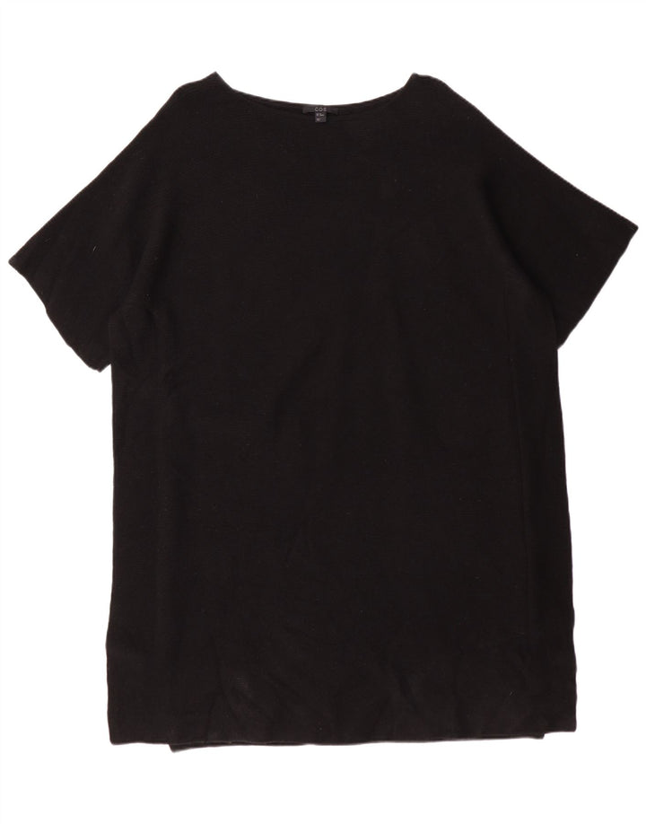 Cos Womens Jumper Dress UK 6 XS Black Wool