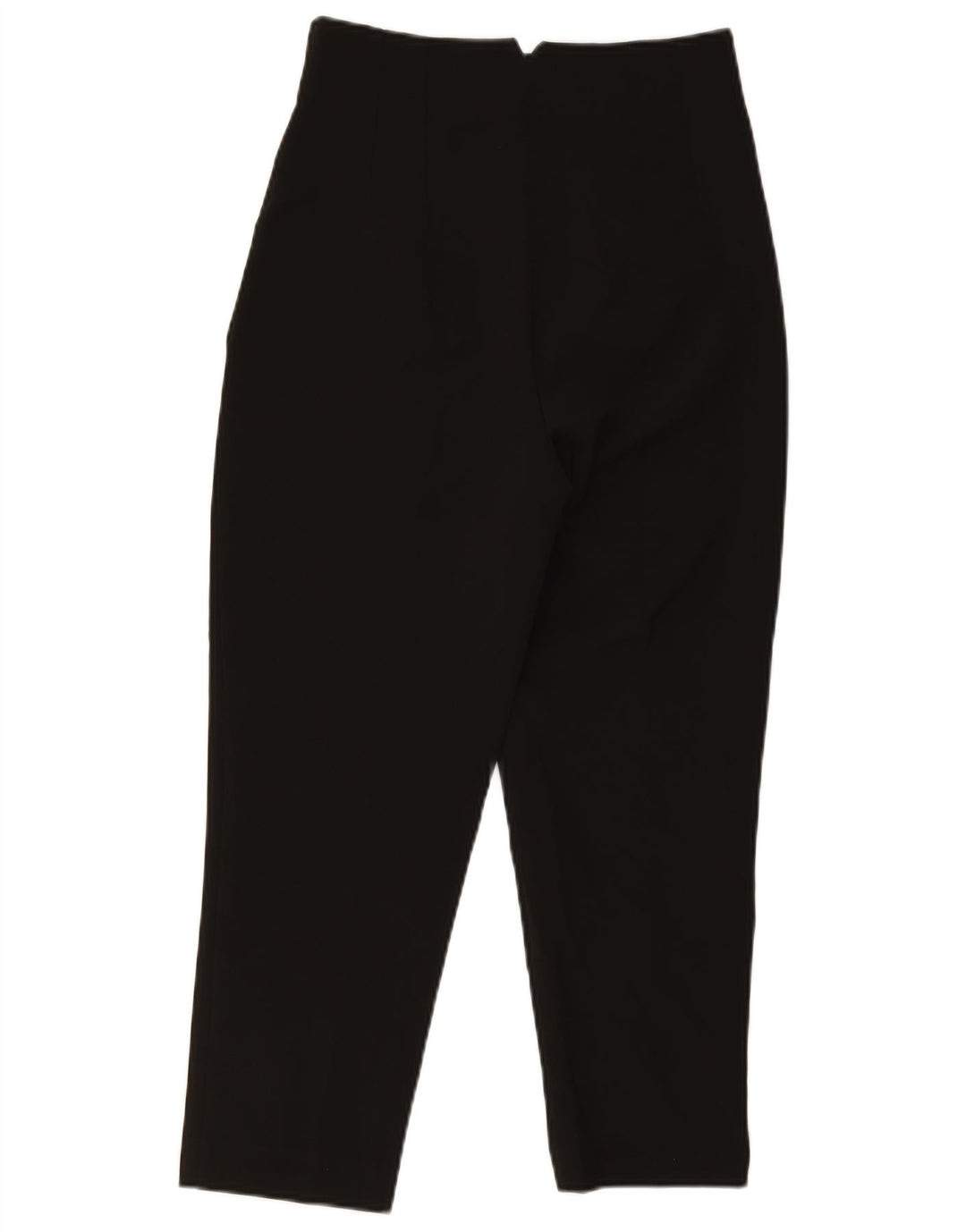 Zara Damen-Hose mit hoher Taille, mittelgroß, W28, L25, schwarzes Polyester