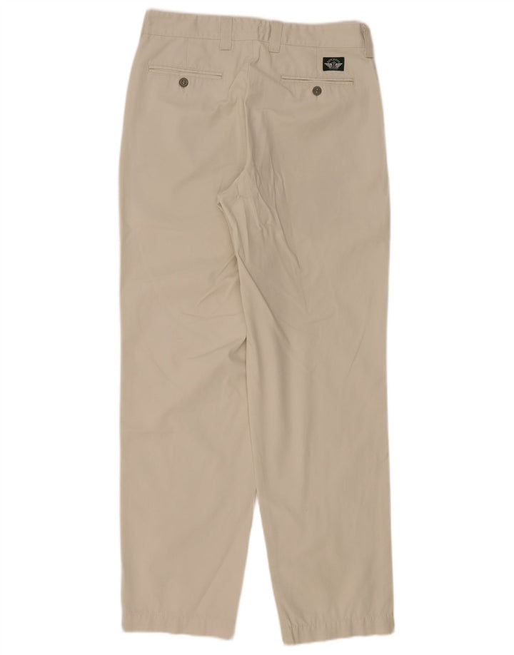 DOCKERS Herren Khakis Straight Chino Hose W31 L32 Beige Baumwolle