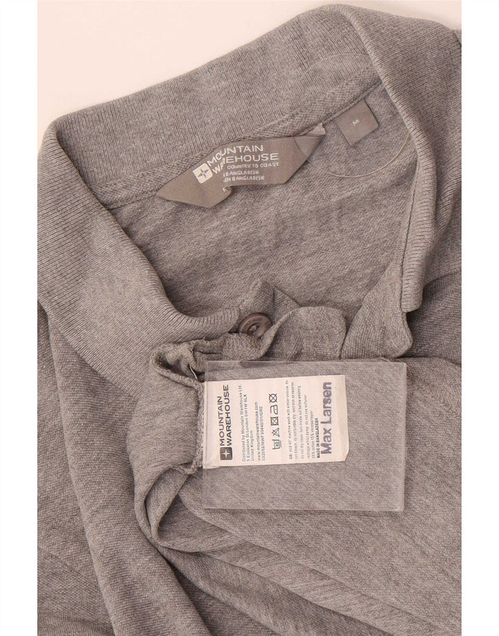 Mountain Warehouse Herren-Poloshirt aus mittelgrauer Baumwolle