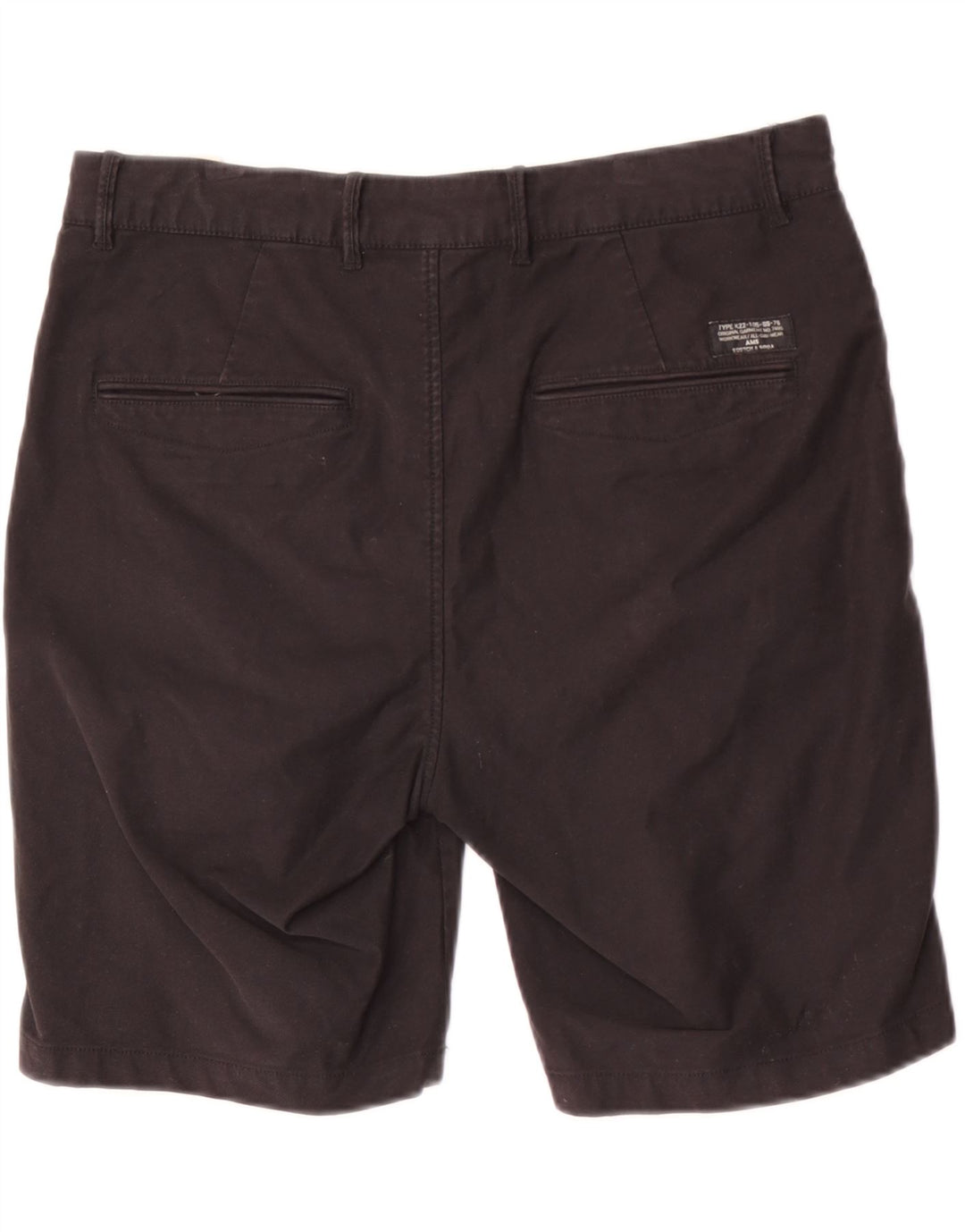 Scotch & Soda Herren Chinoshorts W32 Große schwarze Baumwolle