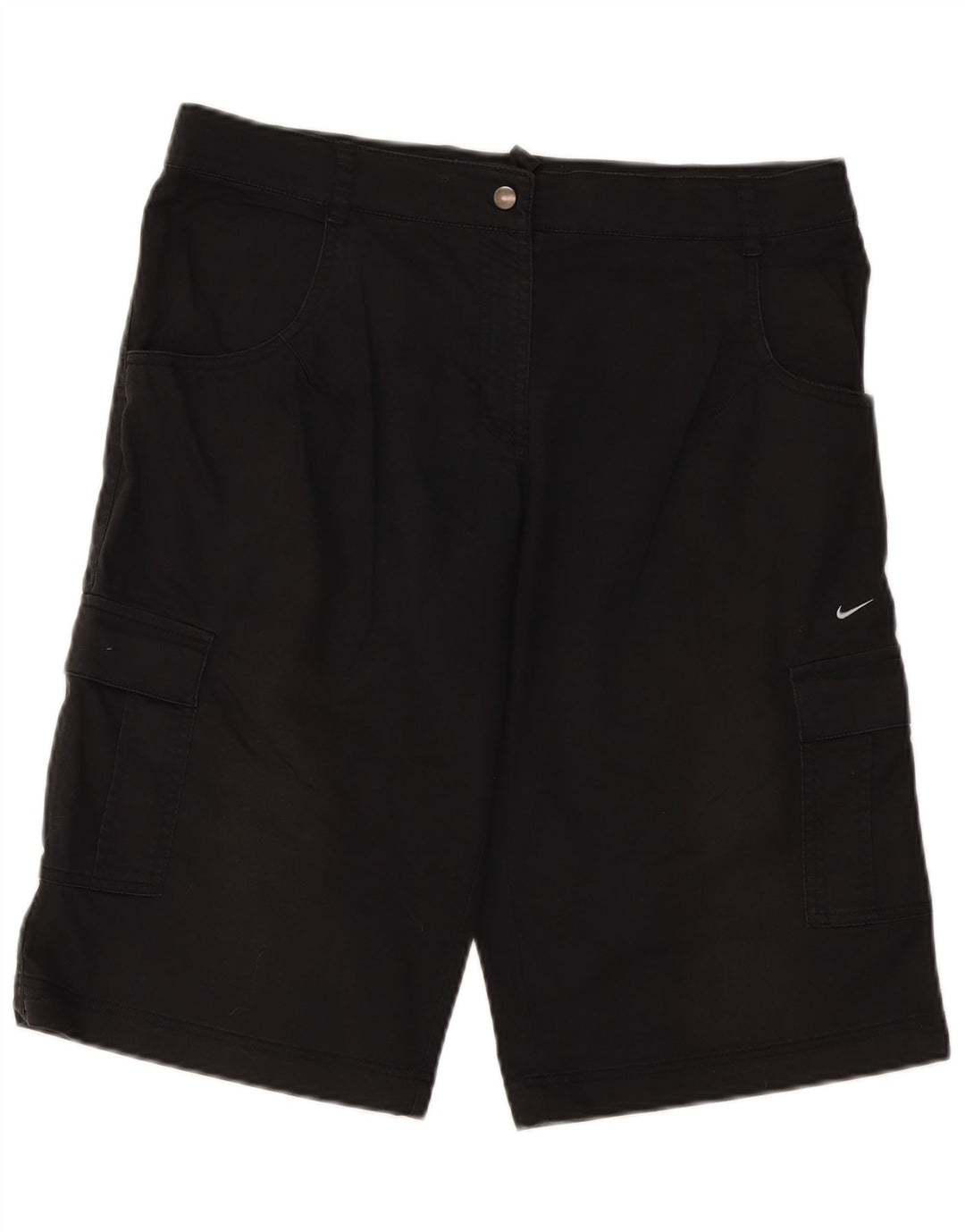 Nike Damen Cargoshorts UK 12 Medium W36 Schwarze Baumwolle