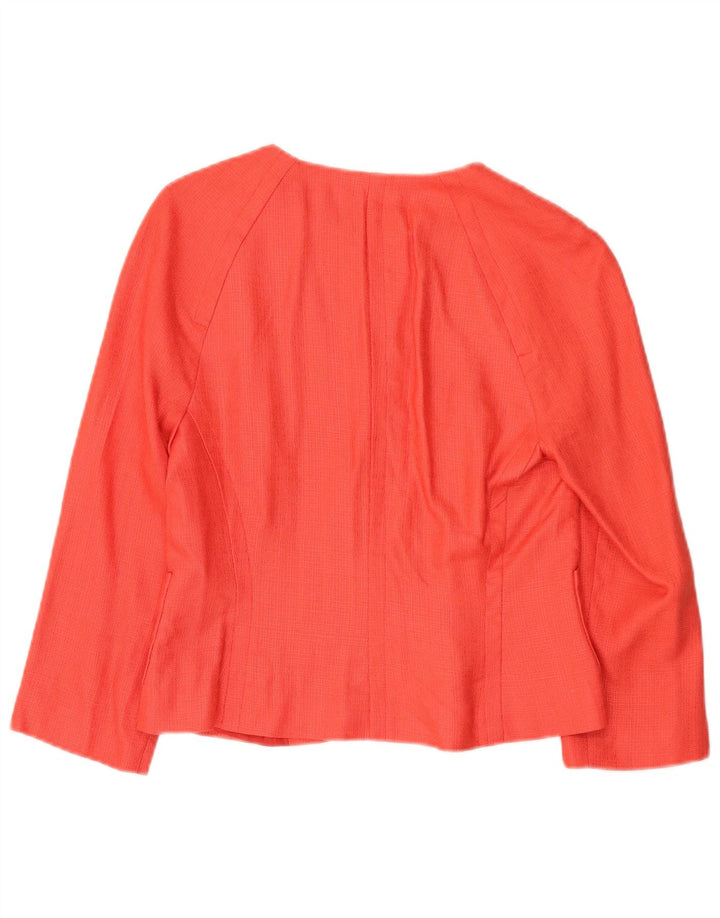 Zara Damen Bolero-Jacke mit 3/4-Ärmeln, EU 40, Mittelrot, Viskose