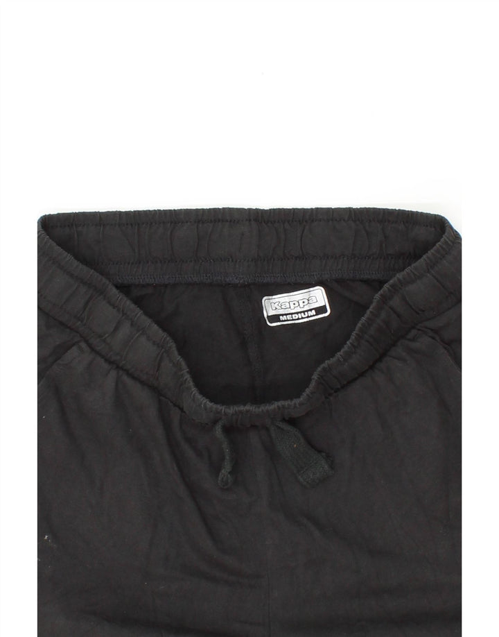 KAPPA Womens Sport Shorts UK 12 Medium Black Cotton Vintage Kappa and Second-Hand Kappa from Messina Hembry 
