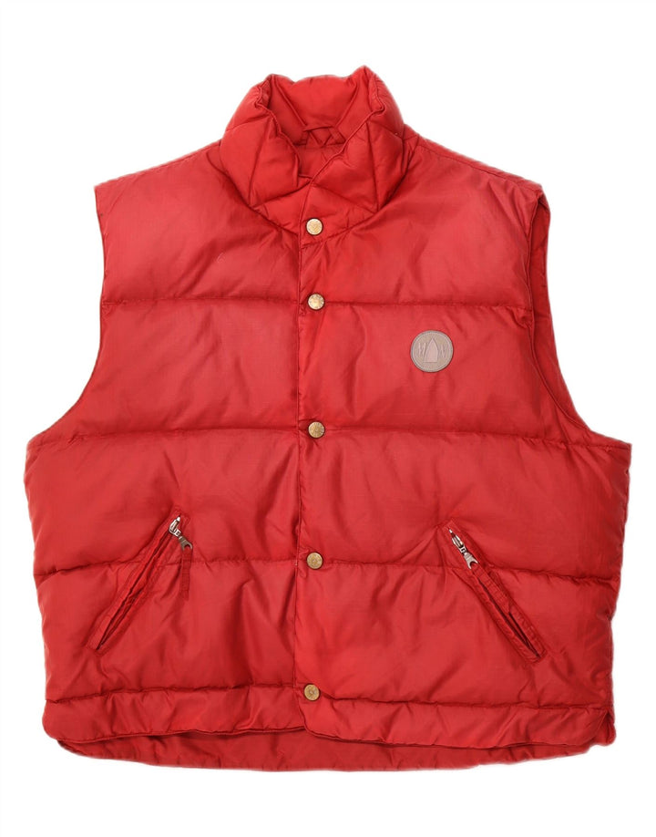 MURPHY & NYE Herren Wattierte Weste UK 40 Large Burgunderrot Polyamid