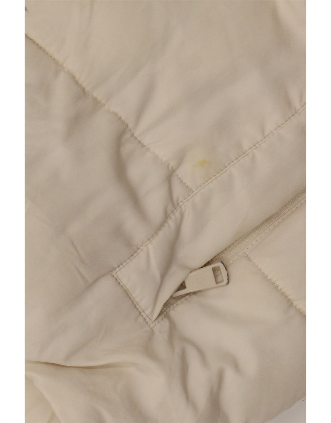 Zara Damen-Jacke mit Kapuze, übergroß, wattiert, UK 6, XS, gebrochenes Weiß, Polyester