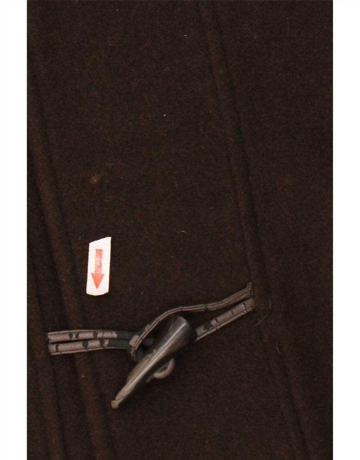 Commander Herren-Dufflecoat mit Kapuze, UK 42, XL, braune Wolle