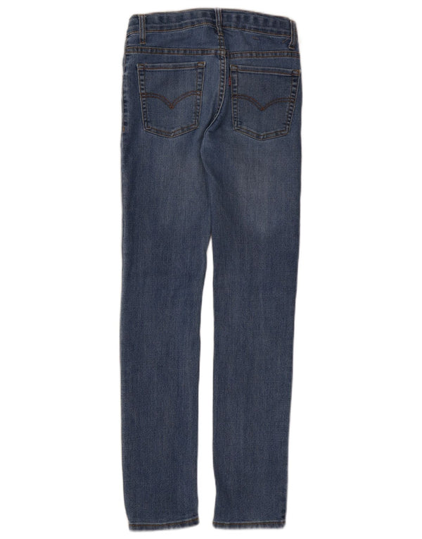Levi's Mädchen 510 Skinny Jeans 11–12 Jahre W26 L28 Blaue Baumwolle