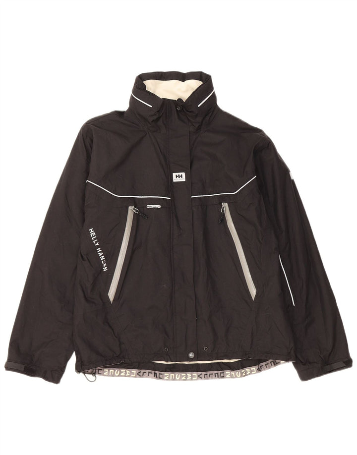 Helly Hansen Damen-Windbreakerjacke mit Kapuze, Gr. 10, Größe S, Schwarz, Farbblock