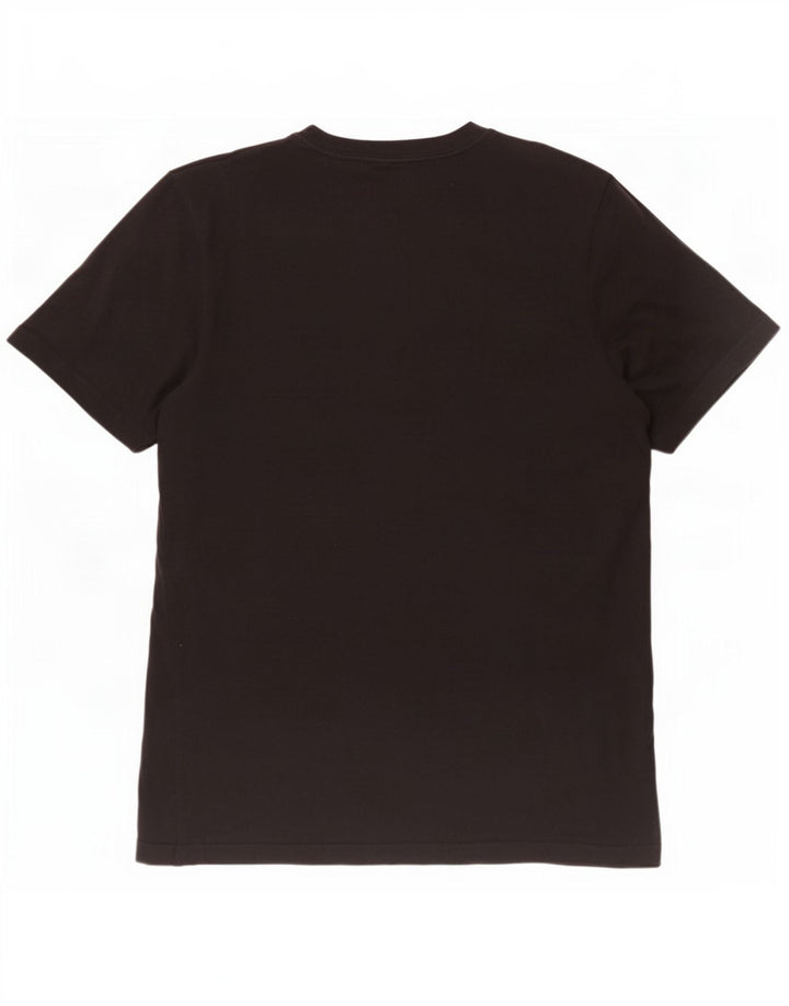 Adidas Herren T-Shirt mit drei Streifen, mittelschwarz, Baumwolle