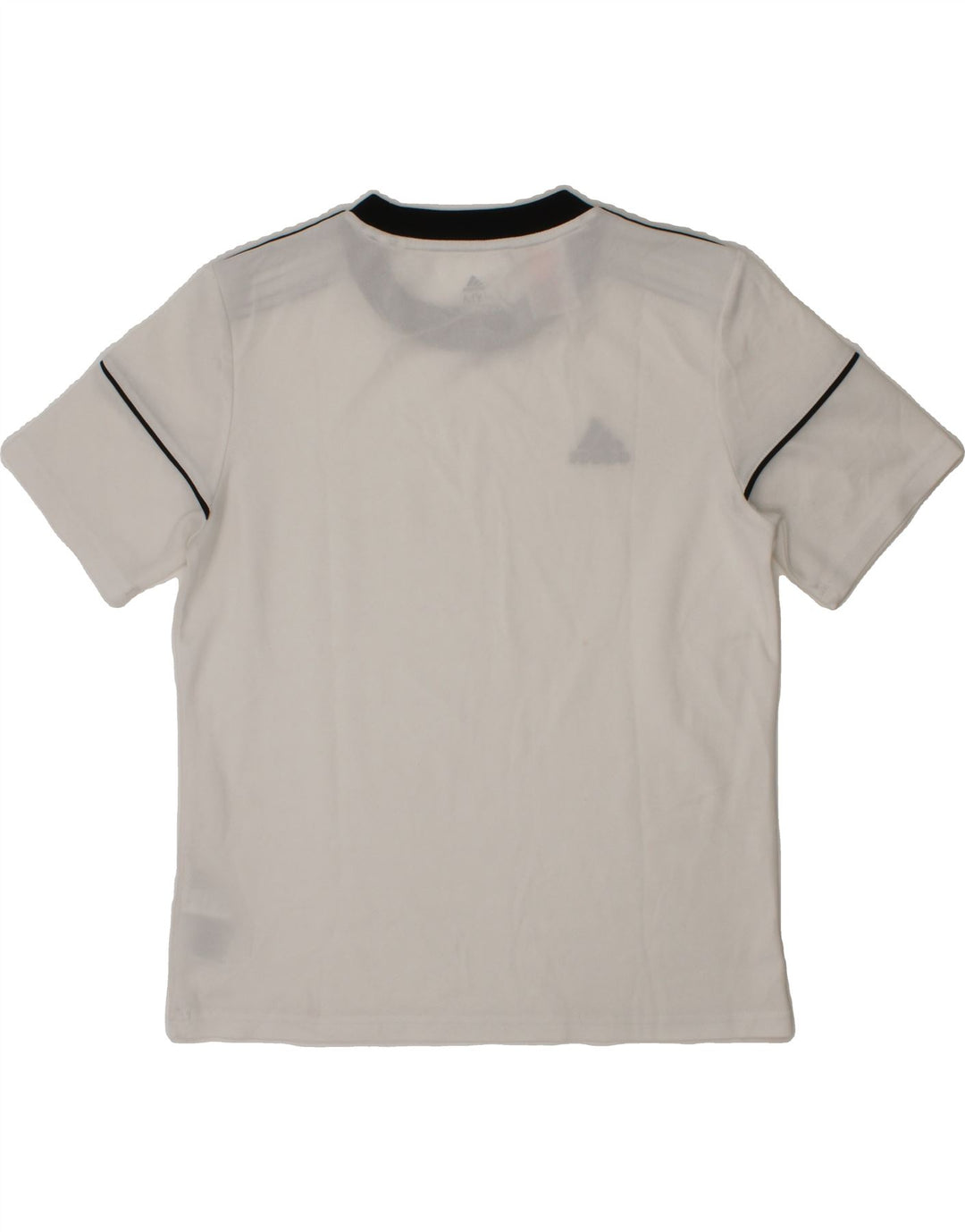 ADIDAS Boys Climalite T-Shirt Top 11-12 Years Medium  White Polyester Vintage Adidas and Second-Hand Adidas from Messina Hembry 