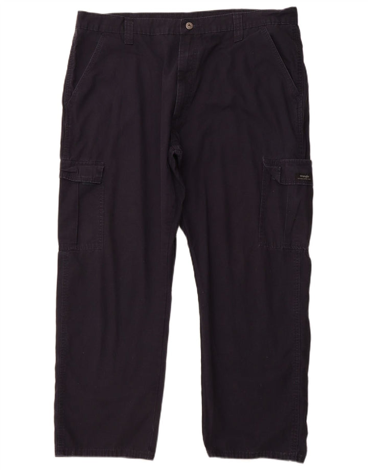 WRANGLER Gerade Cargohose für Herren, W40, L30, marineblaue Baumwolle