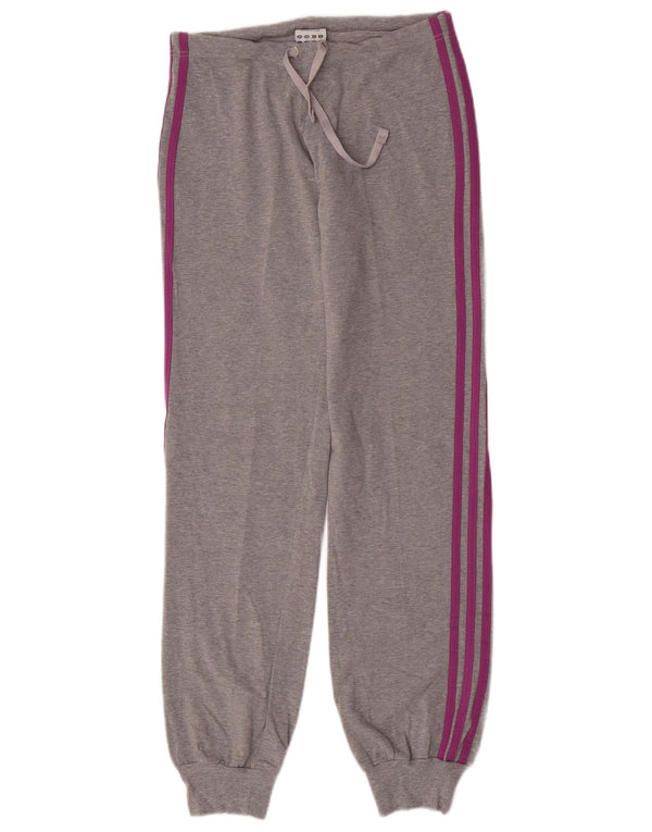 Adidas Damen Trainingshose Jogger UK 12 Mittelgraue Baumwolle
