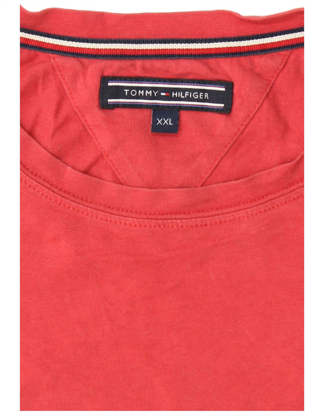 Tommy Hilfiger Herren T-Shirt Top 2XL Rot Baumwolle