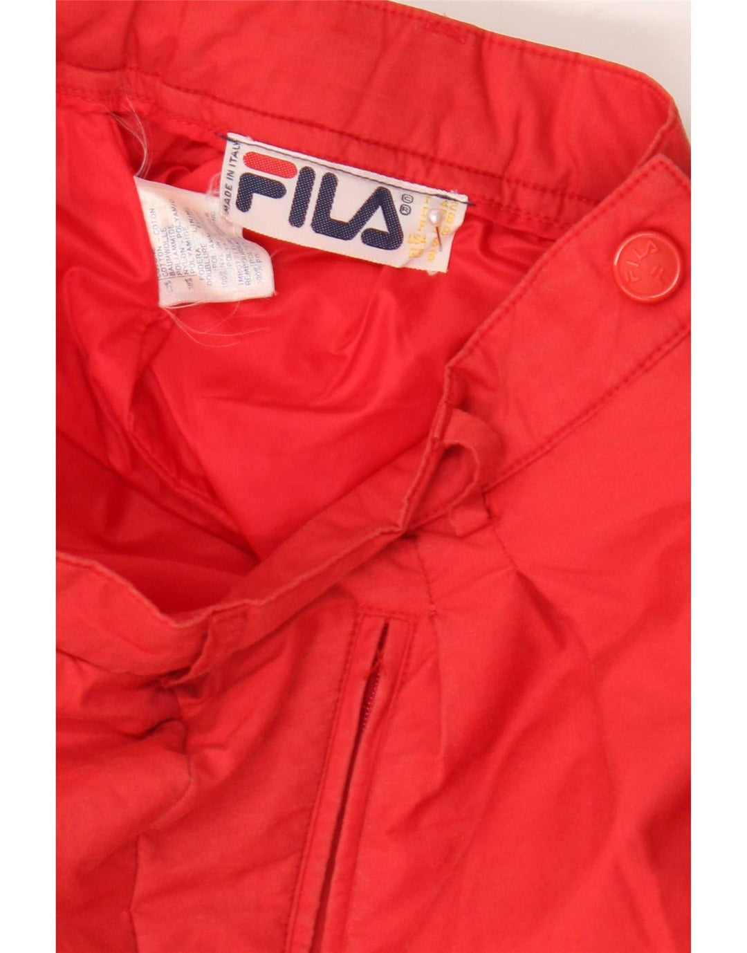 Fila Damen Skihose UK 8 Small Rote Baumwolle