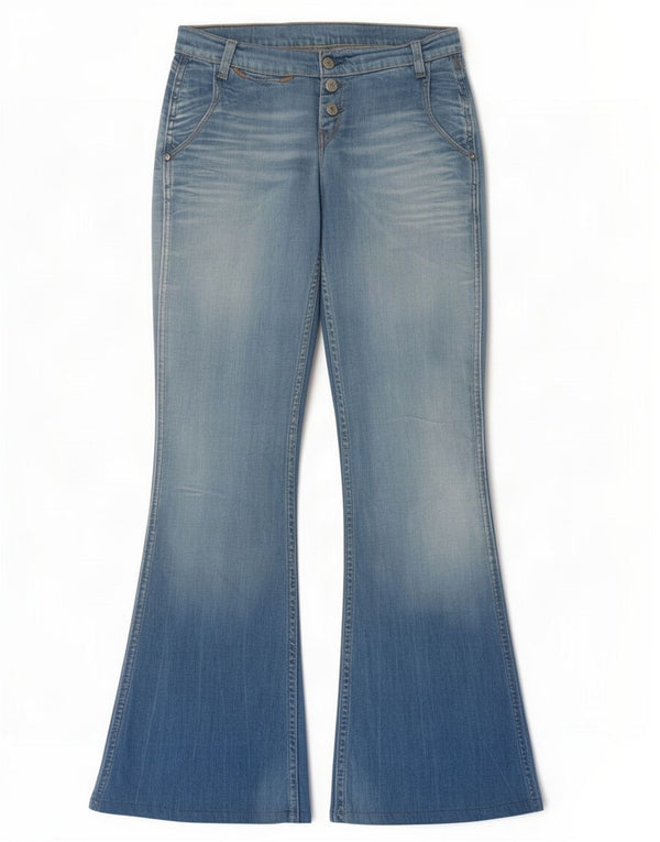 Levi's Schlagjeans für Damen, W29, L32, blaue Baumwolle