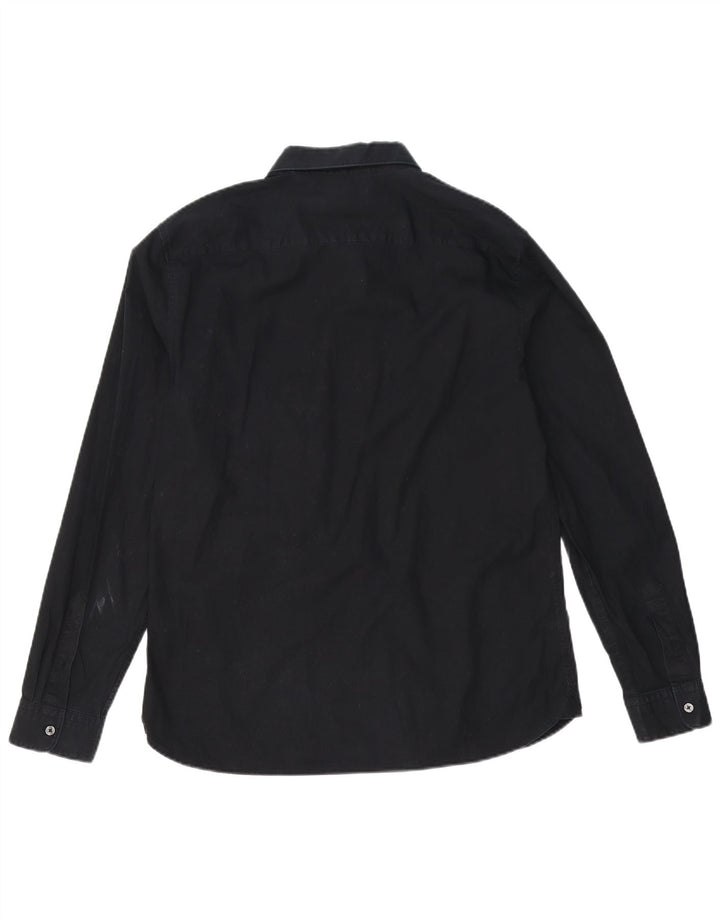 French Connection Slim-Hemd für Herren, groß, marineblau, Baumwolle