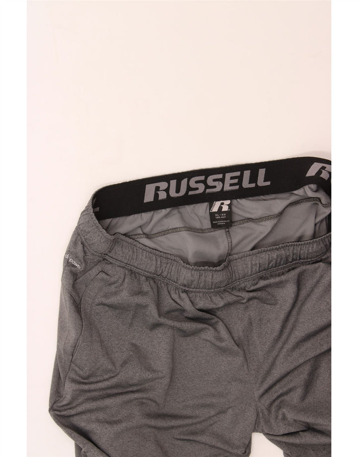 RUSSELL ATHLETIC Mens Dri-Power Tracksuit Trousers XL  Grey Polyester Vintage Russell Athletic and Second-Hand Russell Athletic from Messina Hembry 