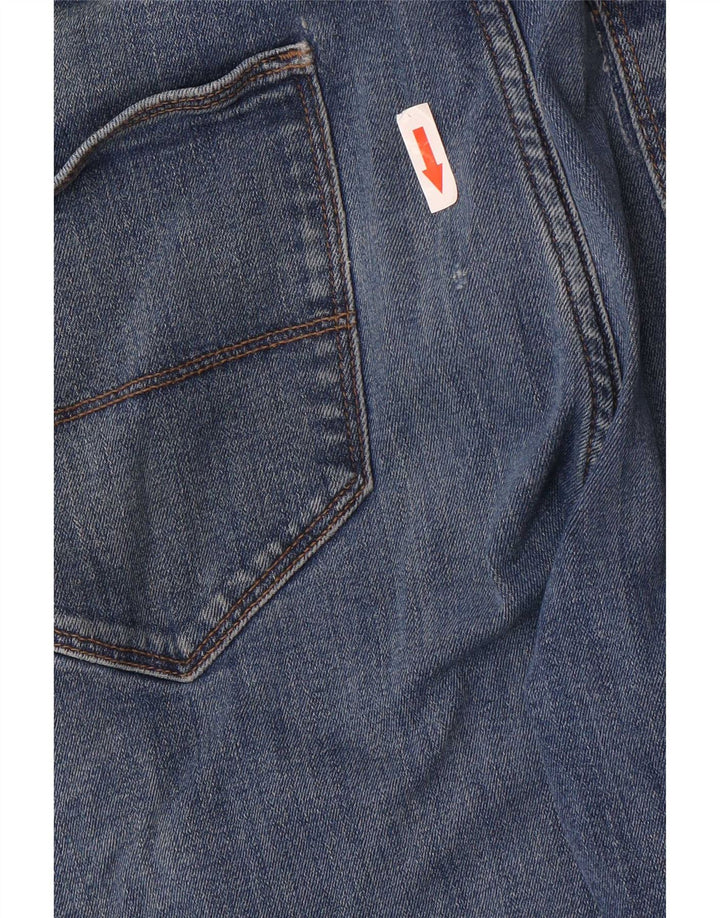 Marks & Spencer Herren Straight Jeans W34 L29 Blaue Baumwolle