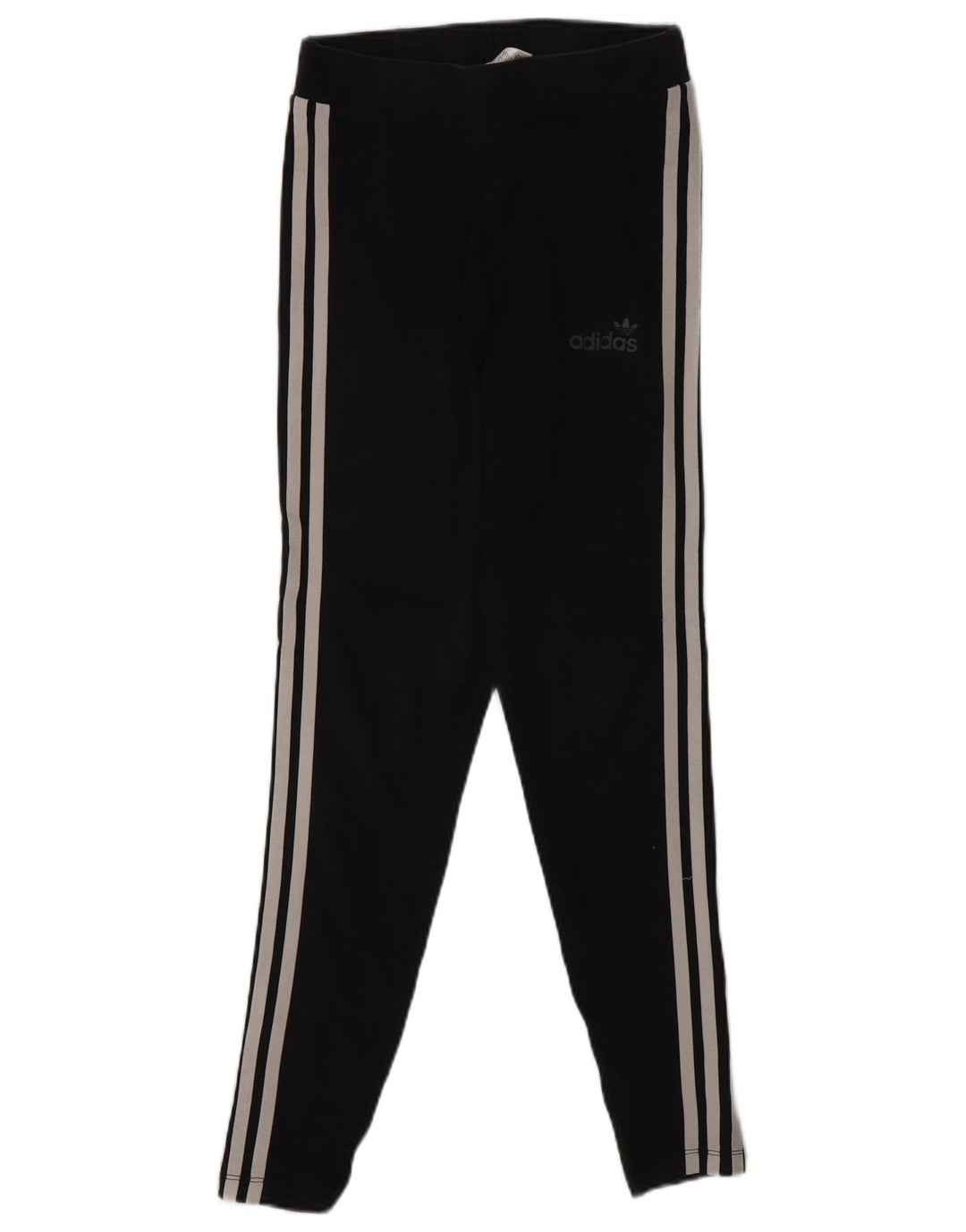 Adidas Damen Leggings UK 10 Small Schwarz Baumwolle