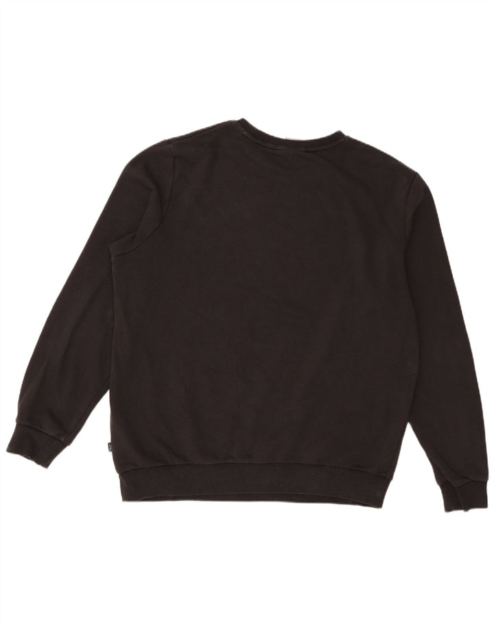 Puma Herren Grafik-Sweatshirt-Pullover, groß, schwarze Baumwolle