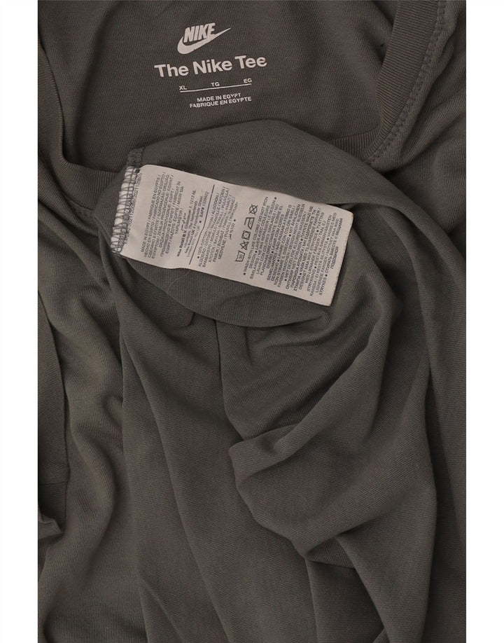 Nike Herren T-Shirt Top XL Grüne Baumwolle