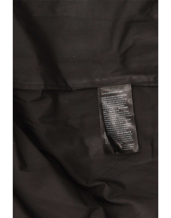 Calvin Klein Jeans Herren-Jacke mit Kapuze, gepolstert, UK 42, XL, Schwarz, Polyester