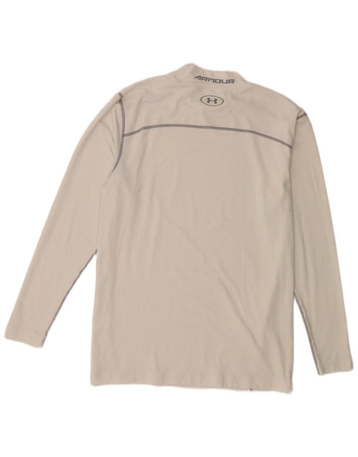 Under Armour Herren Cold Gear Top Langarm 2XL Weiß