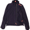 Superdry Damen Windcheater Windjacke UK 10 Small Marineblaues Nylon