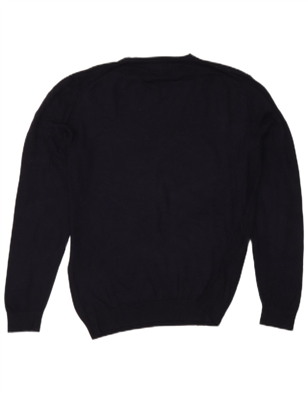 Zara Damen-Pullover mit V-Ausschnitt, Gr. 14, mittleres Marineblau