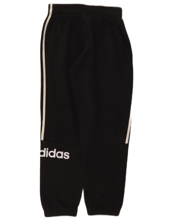 Adidas Jungen Trainingshose mit Grafik, Jogger, 9–10 Jahre, schwarze Baumwolle