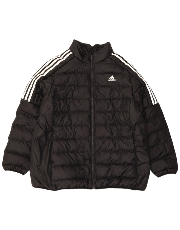 Adidas Damen Loose Fit Wattierte Jacke UK 20/22 XL Schwarz Polyester Sport