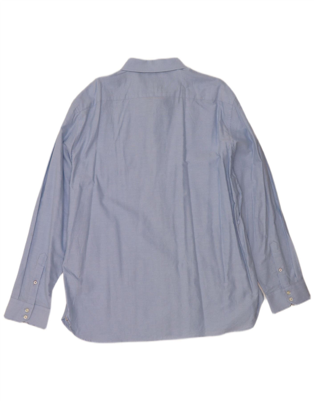 Ted Baker Herren-Hemd mit normaler Passform, Größe 17 XL, blaue Baumwolle