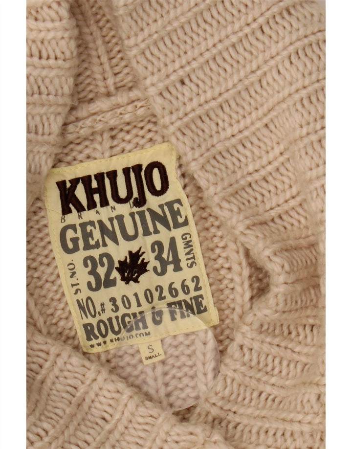 KHUJO Damen-Cardigan-Pullover UK 8 Small Beige