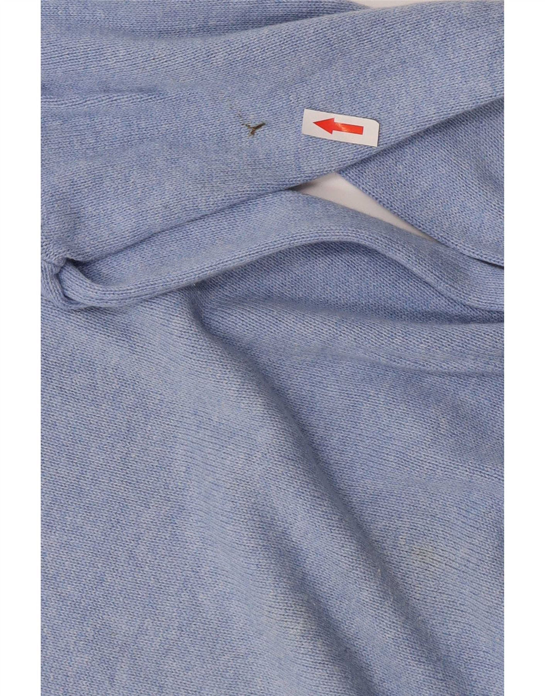 Marks & Spencer Herren-Pullover mit V-Ausschnitt, Größe S, blaue Baumwolle