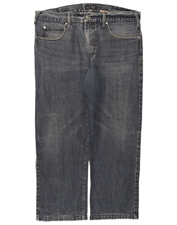 Armani Herren verkürzte Jeans W38 L26 Blau