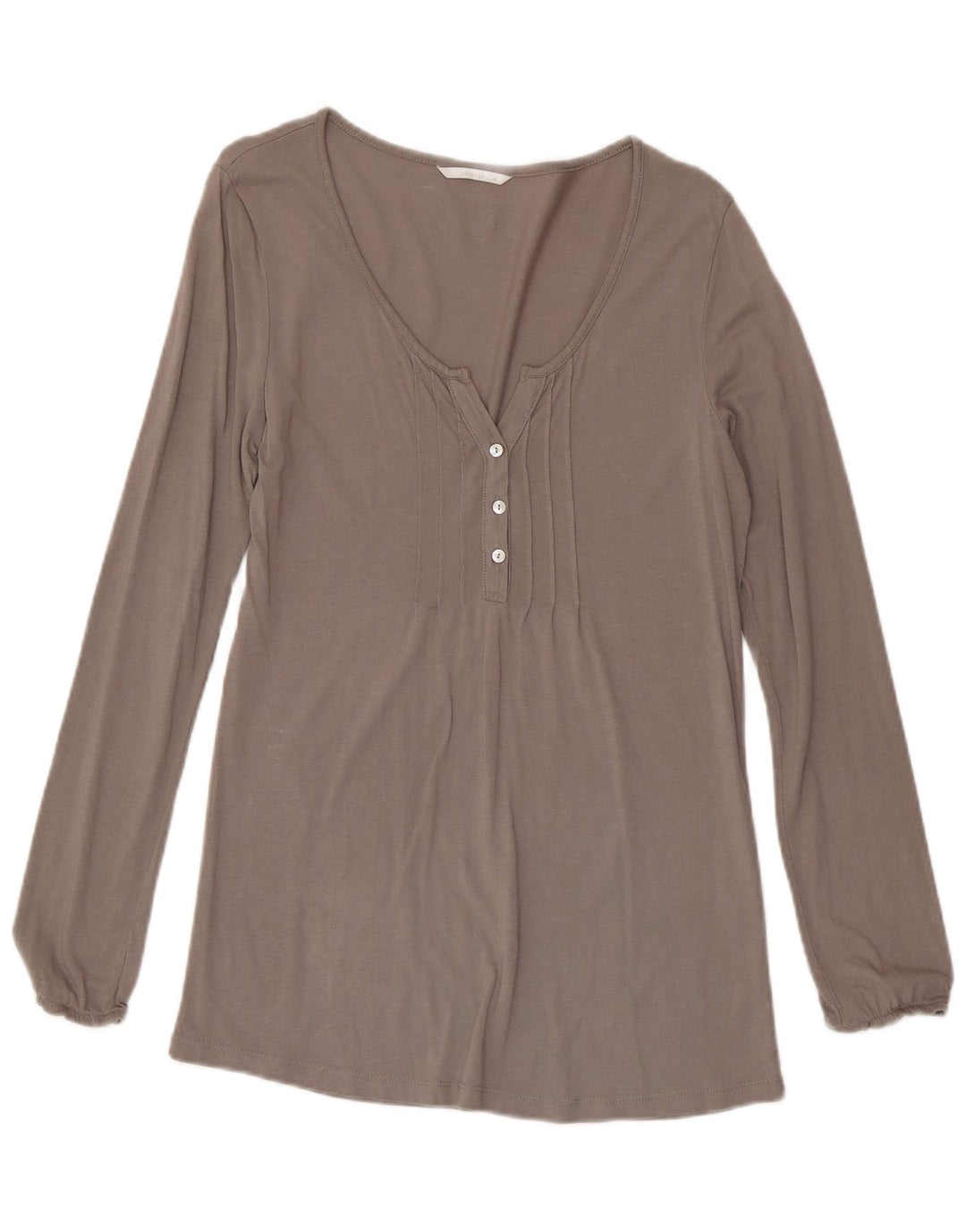 Carrera Damen Top Langarm UK 12 Mittelgraue Baumwolle