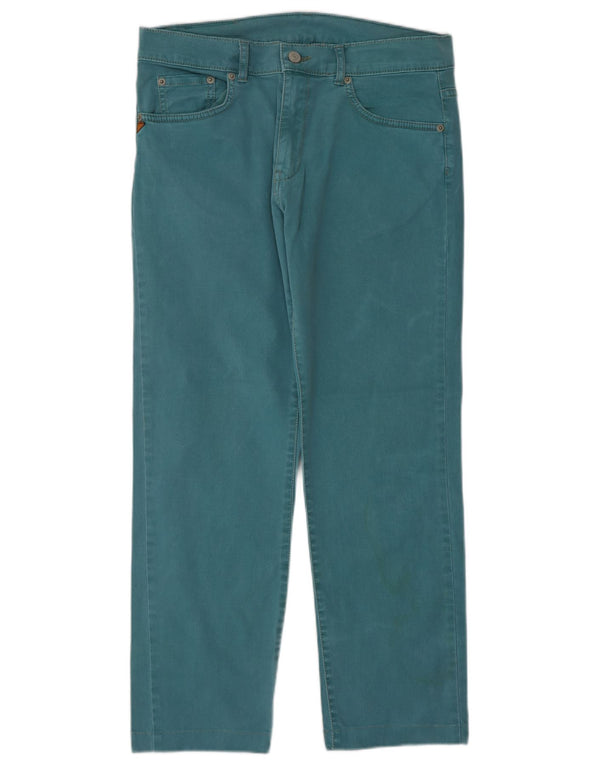 Kappa Damen-Freizeithose mit perfekter Passform, gerade, W31, L27, blaue Baumwolle