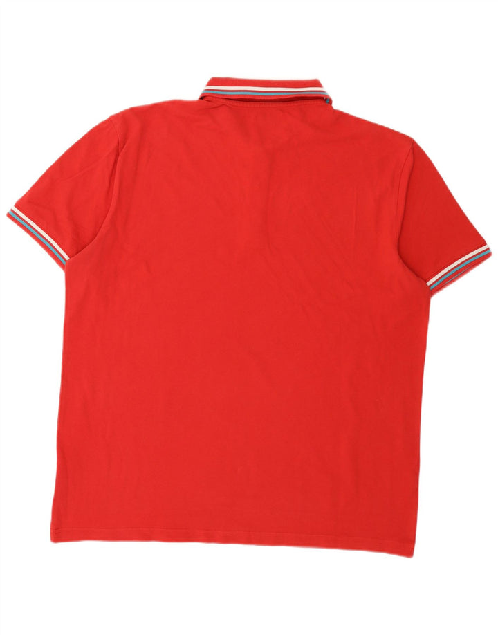 Kappa Herren Poloshirt 2XL Rote Baumwolle