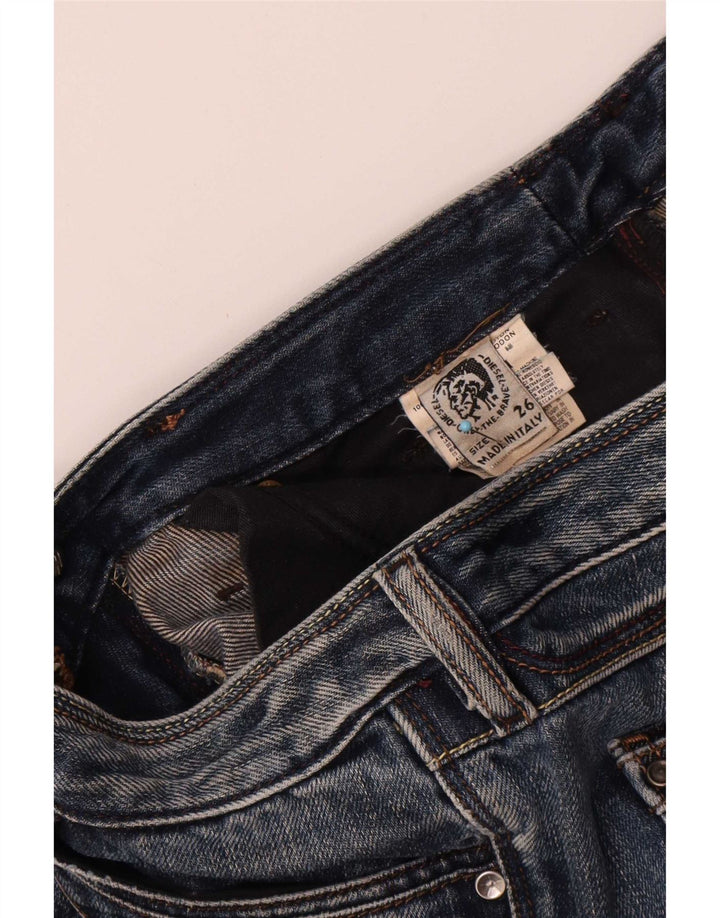 Diesel Damen Bootcut Jeans W26 L31 Blaue Baumwolle
