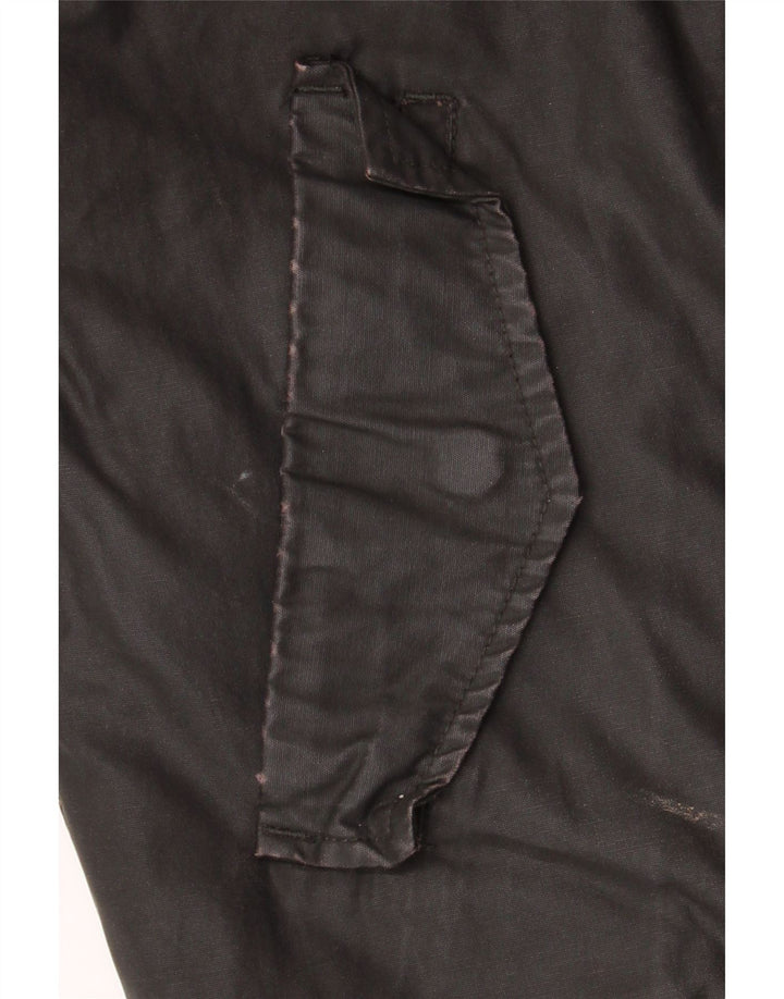 Zara Herren Bomberjacke UK 40 Große braune Baumwolle