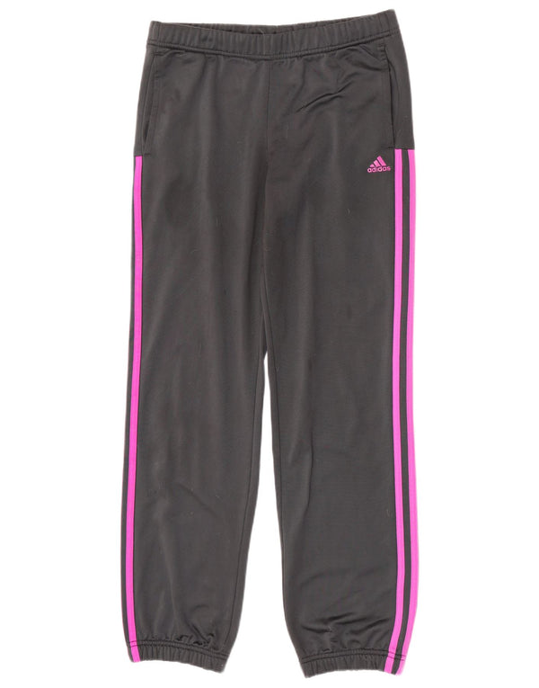 Adidas Mädchen-Trainingshose, Jogginghose, 14–15 Jahre, graues Polyester