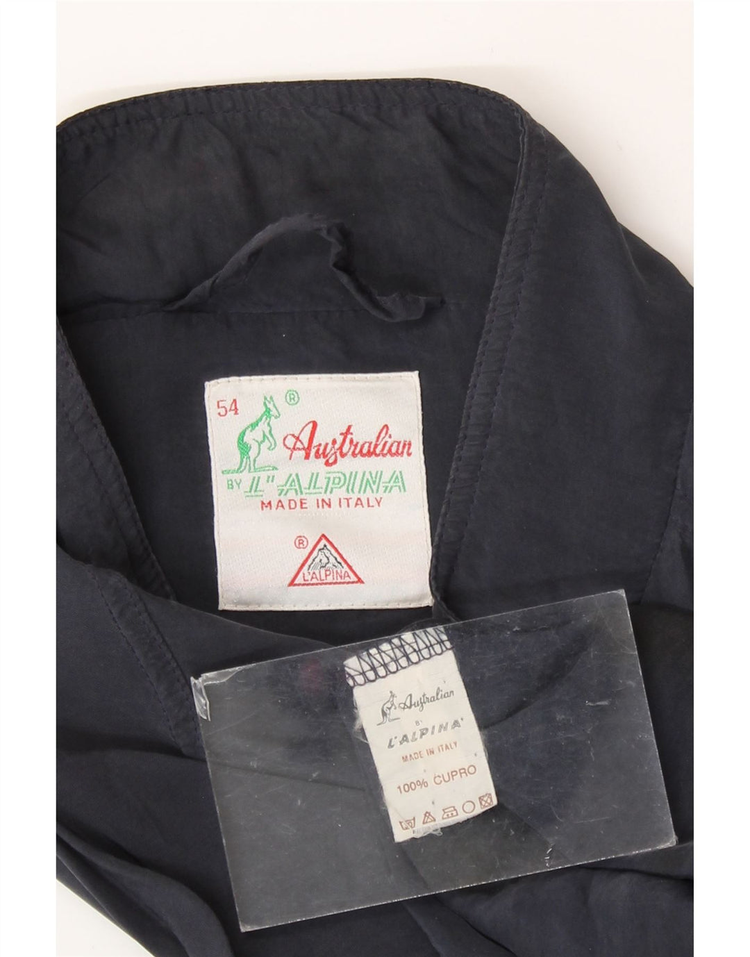 AUSTRALIAN L'ALPINA Herren Bomberjacke IT 54 2XL Marineblau Cupro