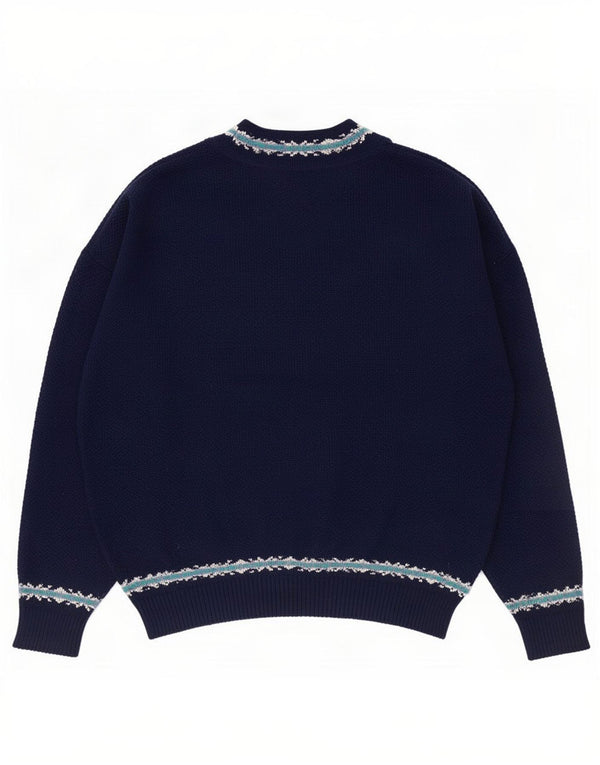 Bentley Damen-Pullover mit V-Ausschnitt, UK 16, Größe L, Marineblau, Fair Isle