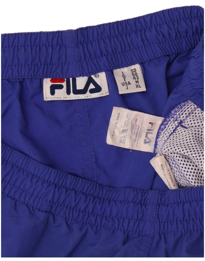 FILA Herren Sportshorts IT 50 Large Blau Polyamid