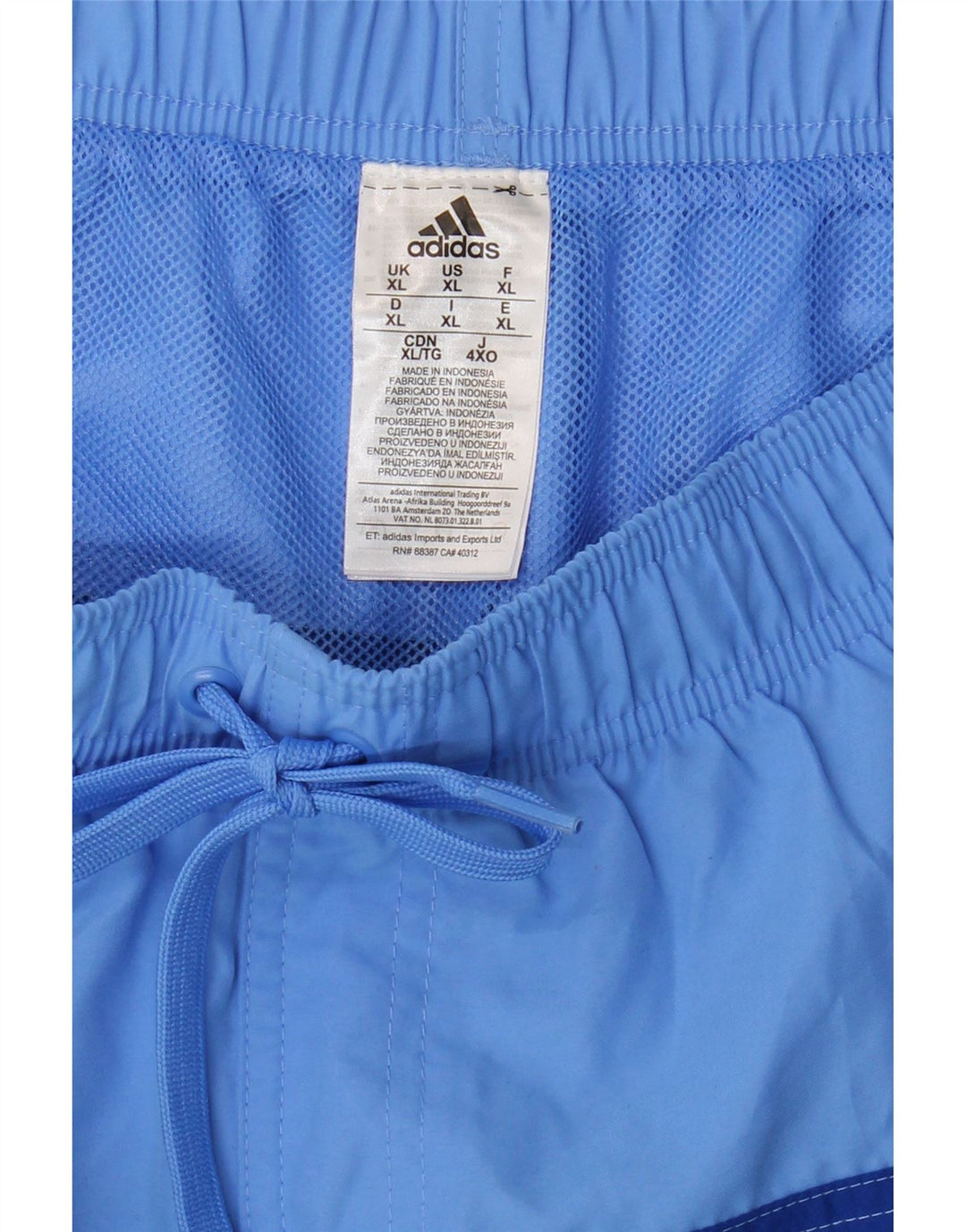 Adidas Herren Badeshorts XL Blau Colourblock Polyester