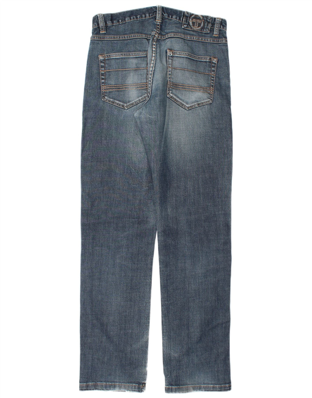 SERGIO TACCHINI Herren Straight Jeans W34 L34 Blaue Baumwolle